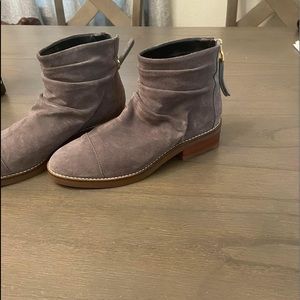 Cole Haan booties, low heel, zipper back, size 7.5